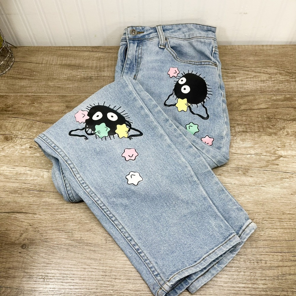 Spirited Away Soot Sprite Jeans Light Wash Size 7, Her Universe Studio Ghibli